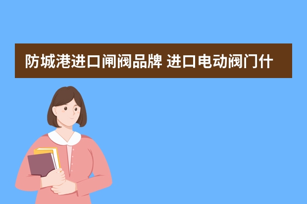 防城港进口闸阀品牌 进口电动阀门什么品牌比较好