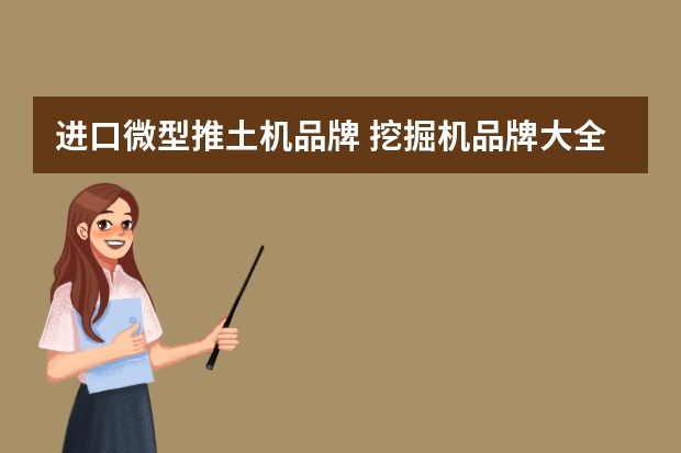 进口微型推土机品牌 挖掘机品牌大全