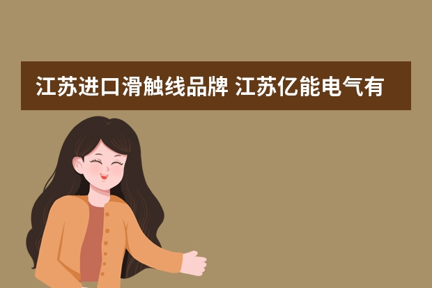 江苏进口滑触线品牌 江苏亿能电气有限公司怎么样？