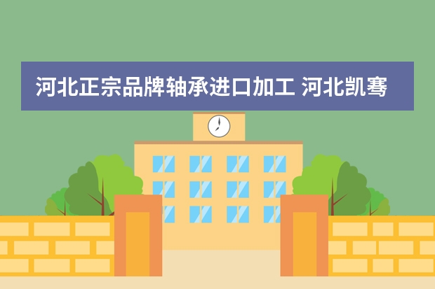 河北正宗品牌轴承进口加工 河北凯骞轴承制造有限公司怎么样？