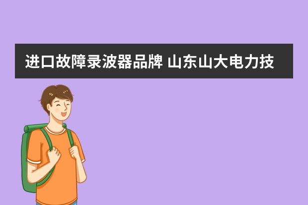 进口故障录波器品牌 山东山大电力技术有限公司的主导产品