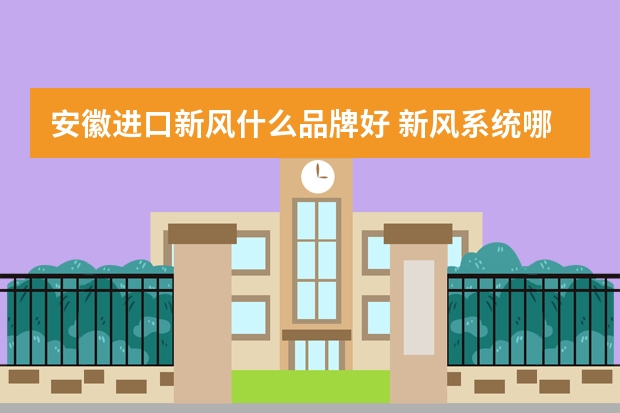 安徽进口新风什么品牌好 新风系统哪个品牌好?新风系统十大品牌