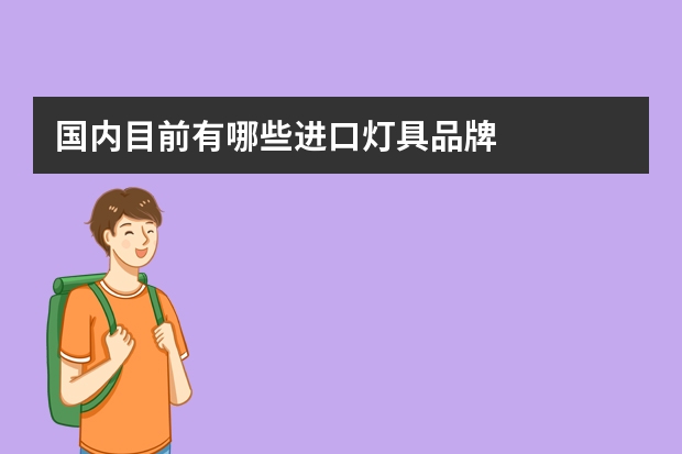 国内目前有哪些进口灯具品牌