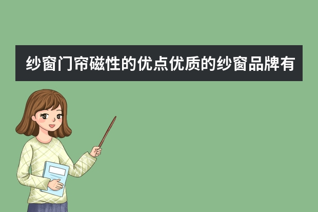 纱窗门帘磁性的优点优质的纱窗品牌有什么
