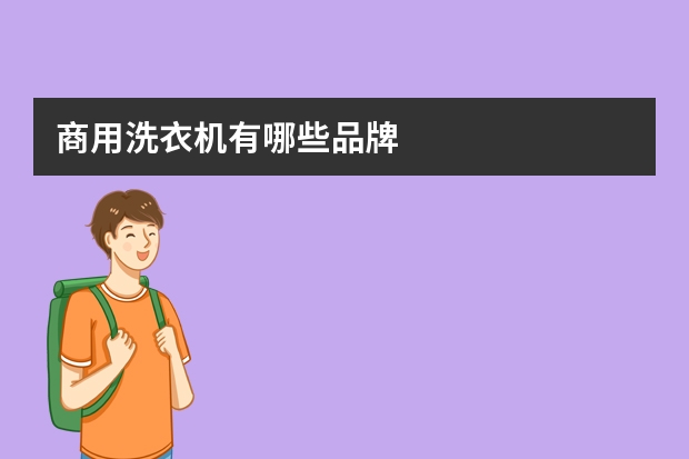 商用洗衣机有哪些品牌