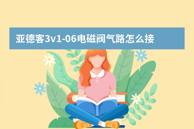 亚德客3v1-06电磁阀气路怎么接