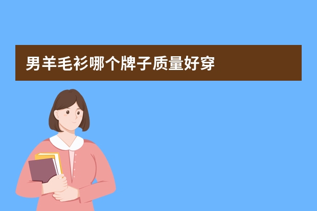 男羊毛衫哪个牌子质量好穿
