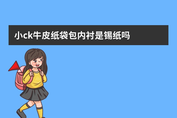 小ck牛皮纸袋包内衬是锡纸吗