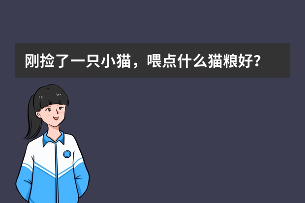 刚捡了一只小猫，喂点什么猫粮好？